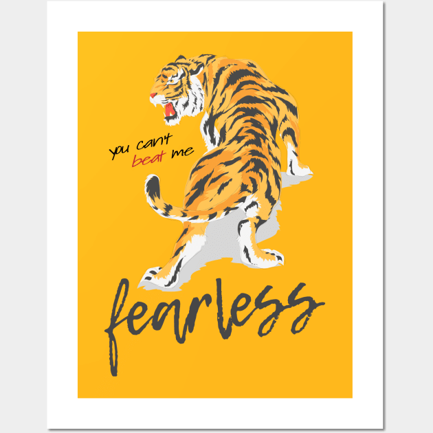 Tiger Fearless Wall Art by Mako Design 